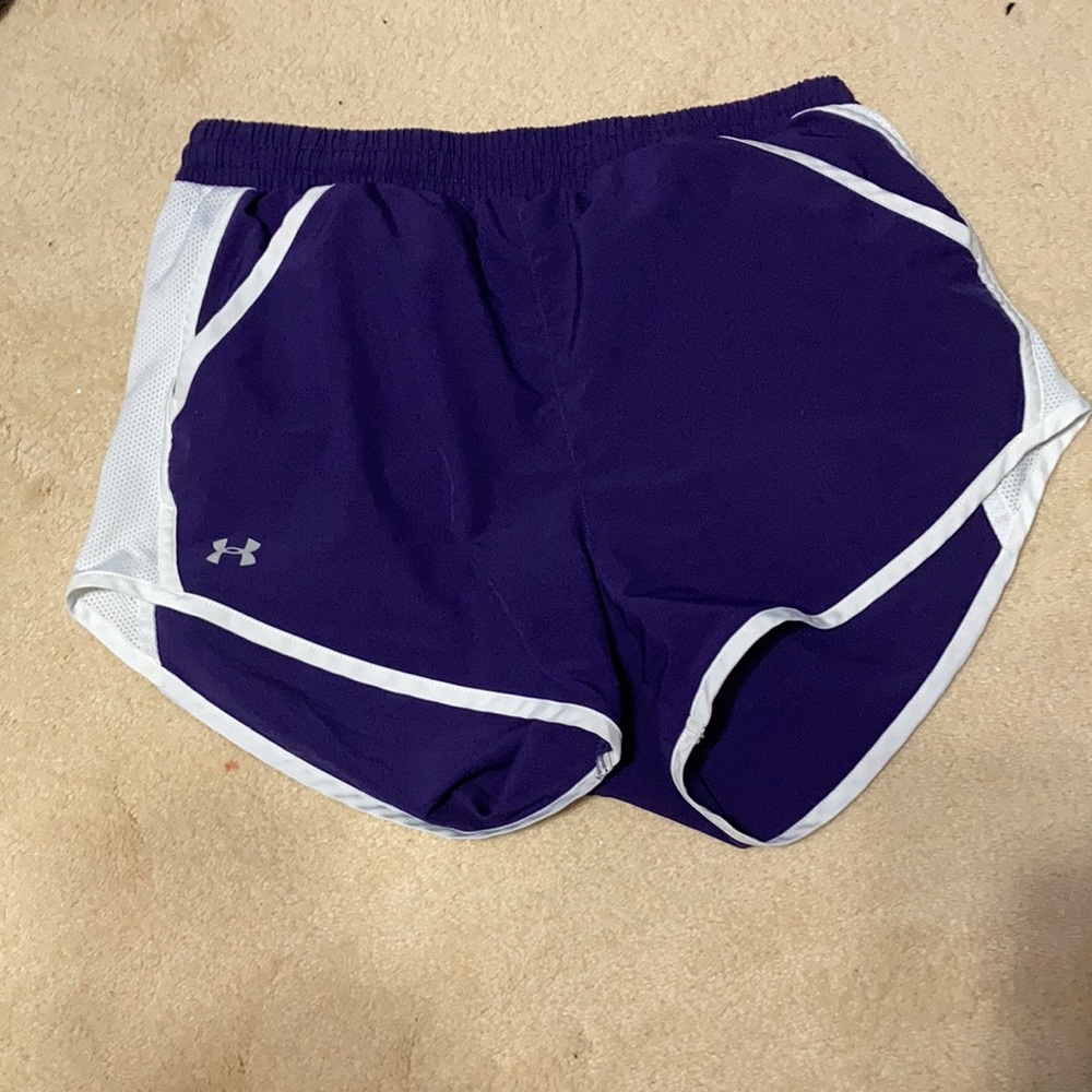 Purple under armour shorts size small